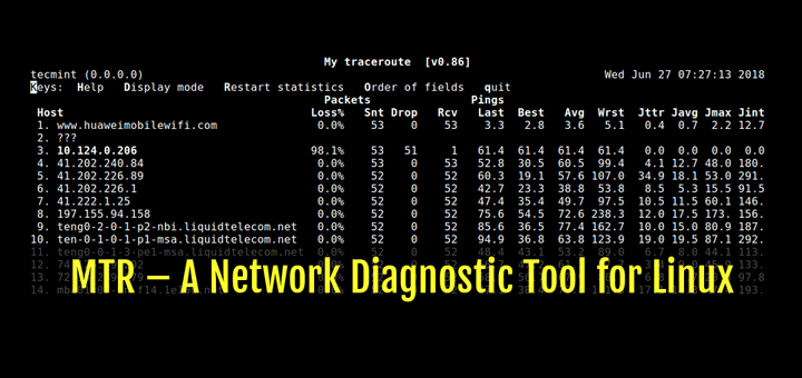 How to Use the mtr Command for Network Diagnostics